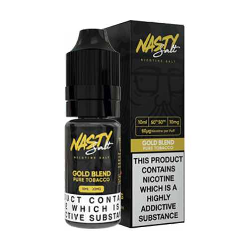 NASTY JUICE - GOLD BLEND - PURE TOBACCO - SALTS [BOX OF 10] | 