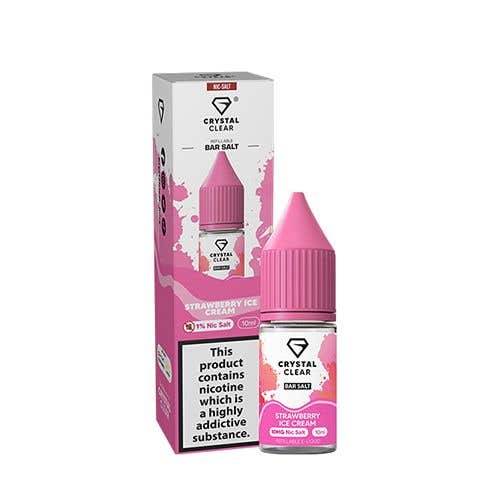 CRYSTAL CLEAR - STRAWBERRY ICE CREAM - SALTS [BOX OF 10]