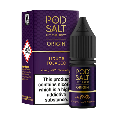 POD SALT - ORIGIN - LIQUOR TOBACCO - SALTS [BOX OF 5] | 