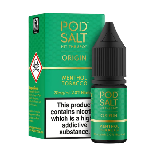 POD SALT - ORIGIN - MENTHOL TOBACCO - SALTS [BOX OF 5] | 