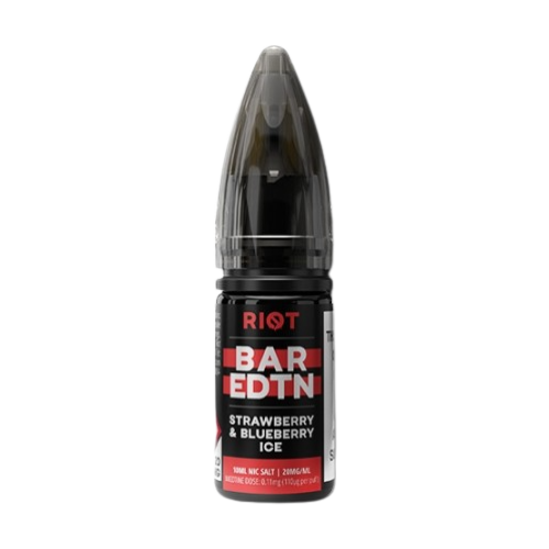RIOT SQUAD - BAR EDTN - STRAWBERRY & BLUEBERRY ICE - SALTS [BOX OF 10] | 