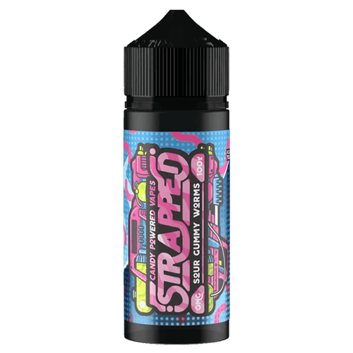 STRAPPED - SOUR GUMMY WORMS - 100ML | 