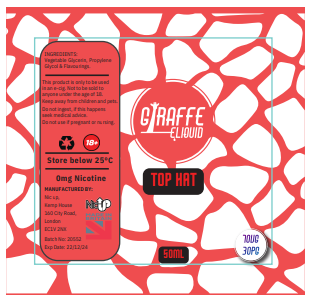 GIRAFFE - TOP HAT - 50ML