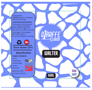 GIRAFFE - WALTER - 50ML
