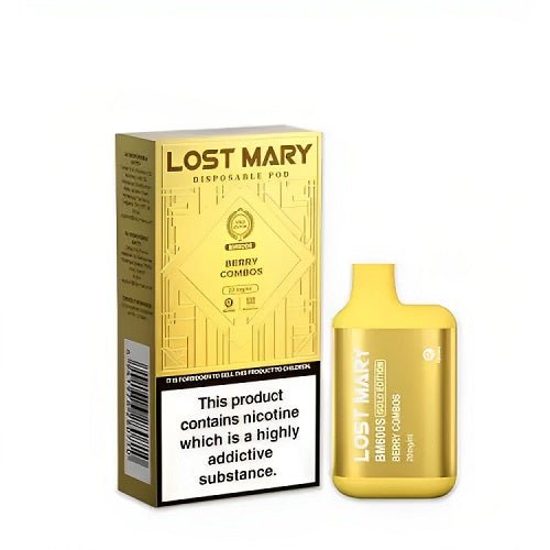 LOST MARY - GOLD EDITION - BM600S - BERRY COMBOS - 20MG [BOX OF 10]
